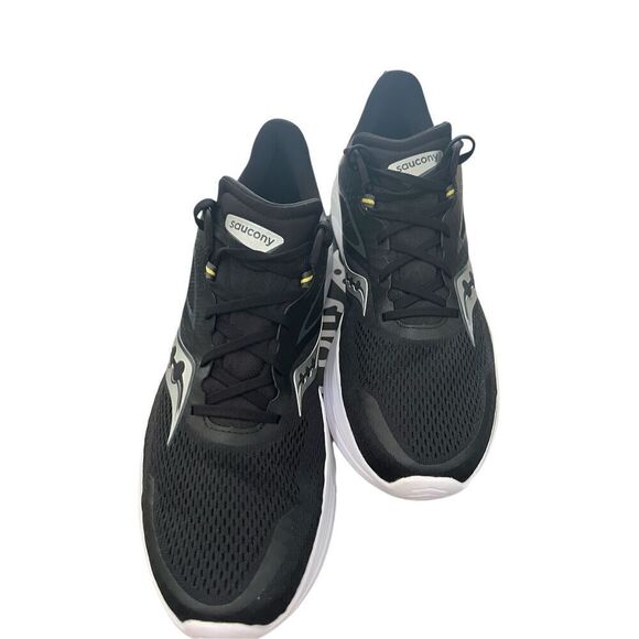 New With Box Saucony Omni 22 Mens Size 14 Running Sneakers Black White - Picture 3 of 6